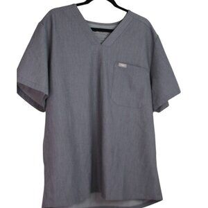 Figs Chisec Three Pocket Scrub Top  Graphite Gray Men’s Size XL